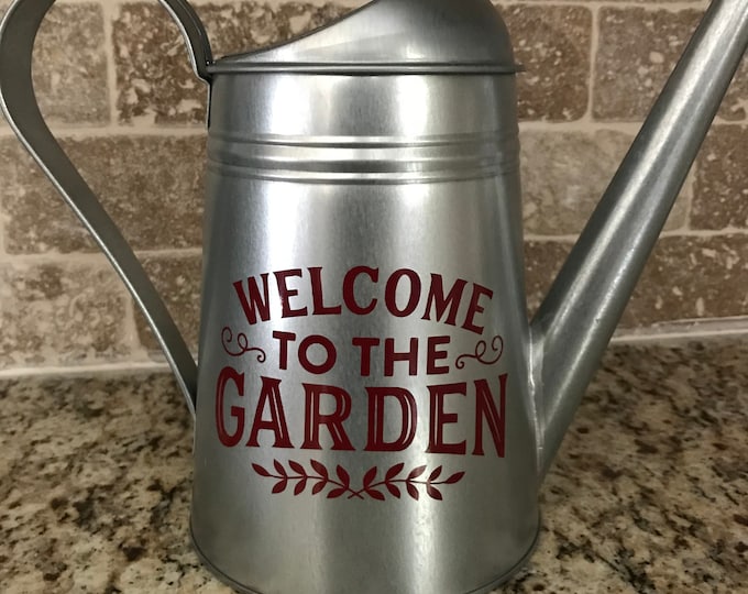 Personalized Watering Can, Galvanized Steel Watering Can, Housewarming