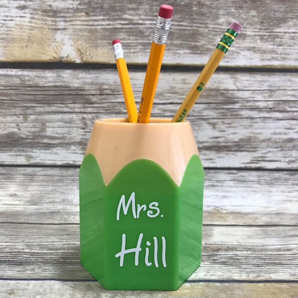 Student Desk Pencil Holder Etsy