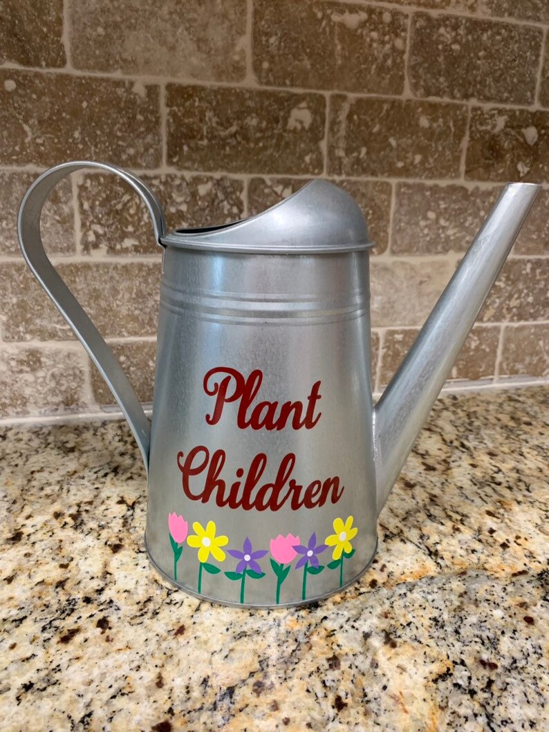 Personalized Watering Can Galvanized Steel Watering Can Etsy