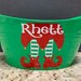 Personalized Christmas Bucket, Elf Feet Tub, Christmas Decor, Secret Santa Gift, Candy Bucket, Christmas In July 