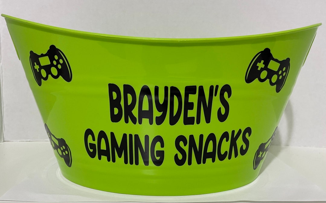 Personalized Gaming Tub, Child's Personalized Gaming Tub, Small Toy ...