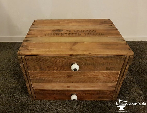 Wall Box Land Shelf Made Of Old Wine Boxes Etsy