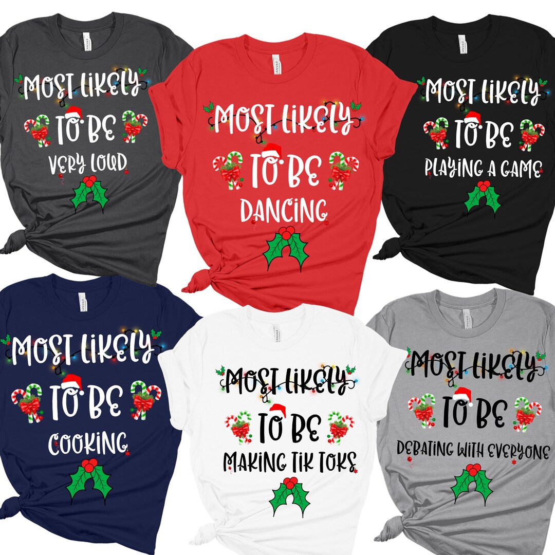 Funny Family Christmas Tshirts Group Christmas Shirts Etsy
