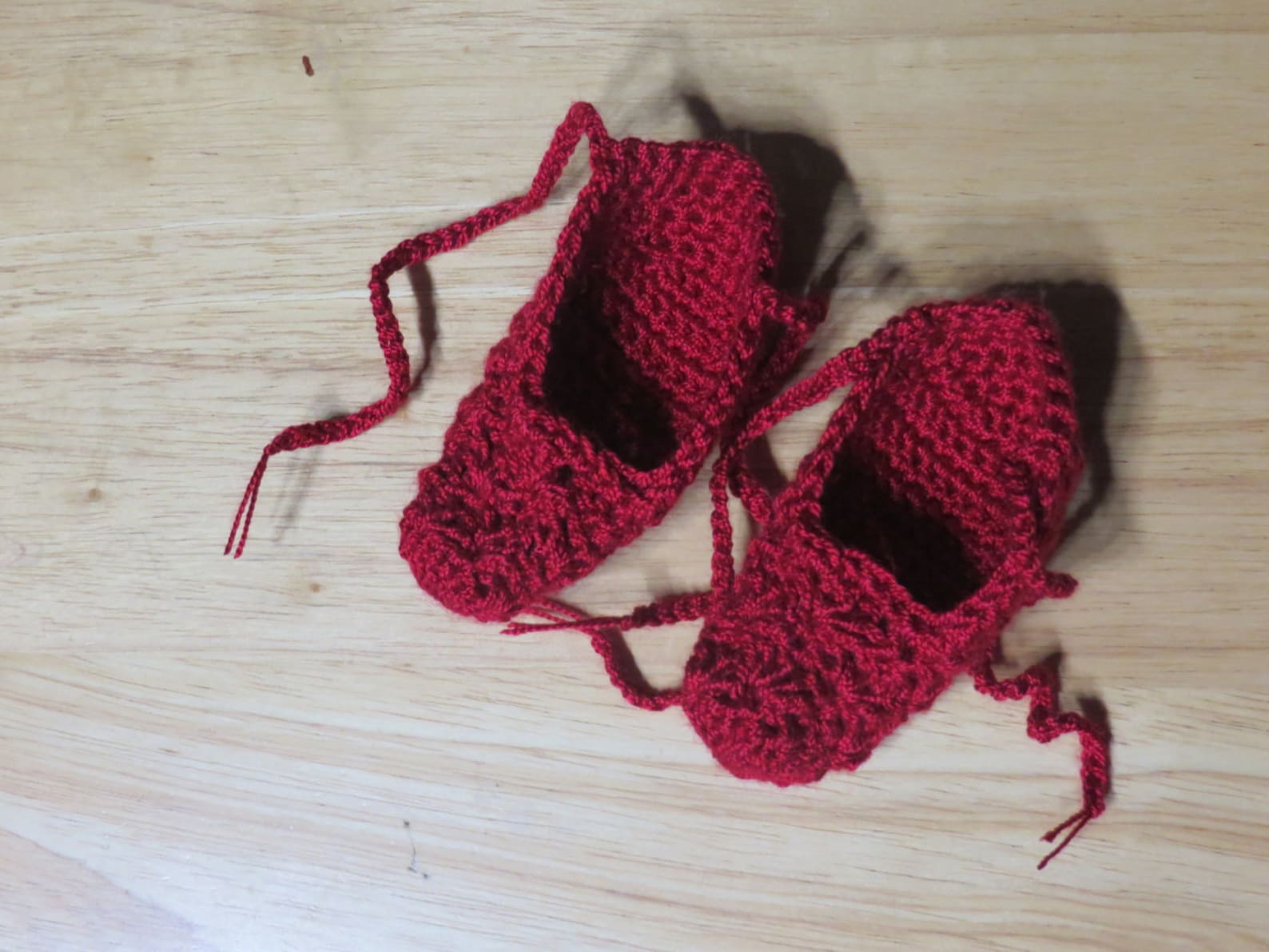 handmade crochet baby ballet slippers, booties, newborn - 6 months old, 6-12 months old, free shipping