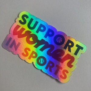 Soutien holographique des femmes dans le sport Sticker