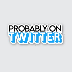 Probabilmente su Twitter Sticker