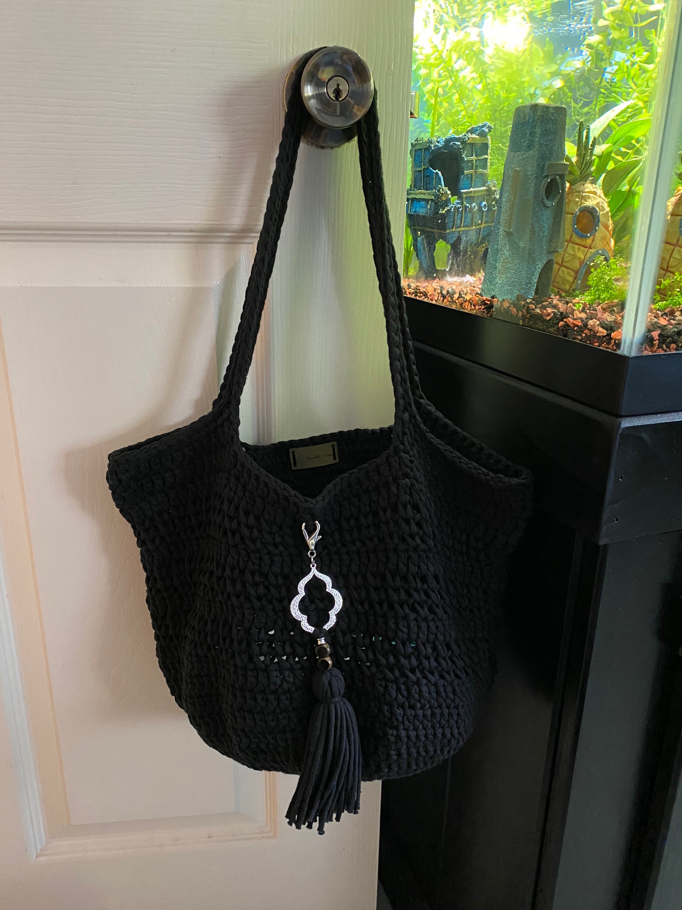 Crochet Mesh Market Bag, Handmade, ready to Ship Etsy