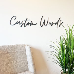 Custom Wood Words |Custom Logo Sign| Wall letters| Logo Sign for business | Kids Bedroom Decor | Playroom Sign | wood sign| Master bedroom