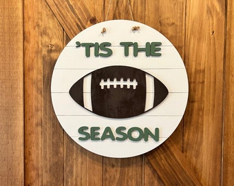 Football Door Hanger|Fall Door Wreath Football Door Hanger | Gift | Fall Sign | FootballWreath | Fall Decor|