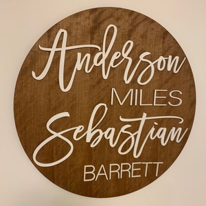 Nursery Name Sign |2 names| Baby Shower Gift | Girls Name Sign | Twin Nursery | Toddler Sign | Nursery Decor | Boys Name Sign | Above Crib