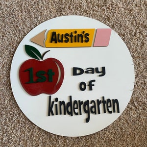 First Day of School Sign | Back To School Personalized Sign for Picture Taking | Personalized School Sign | Kindergarten Sign |