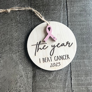 Cancer Christmas Ornament|breast cancer  beat Personalized Christmas Ornament|Christmas Decor|Christmas Tree Decor |Wood Ornament | Ornament