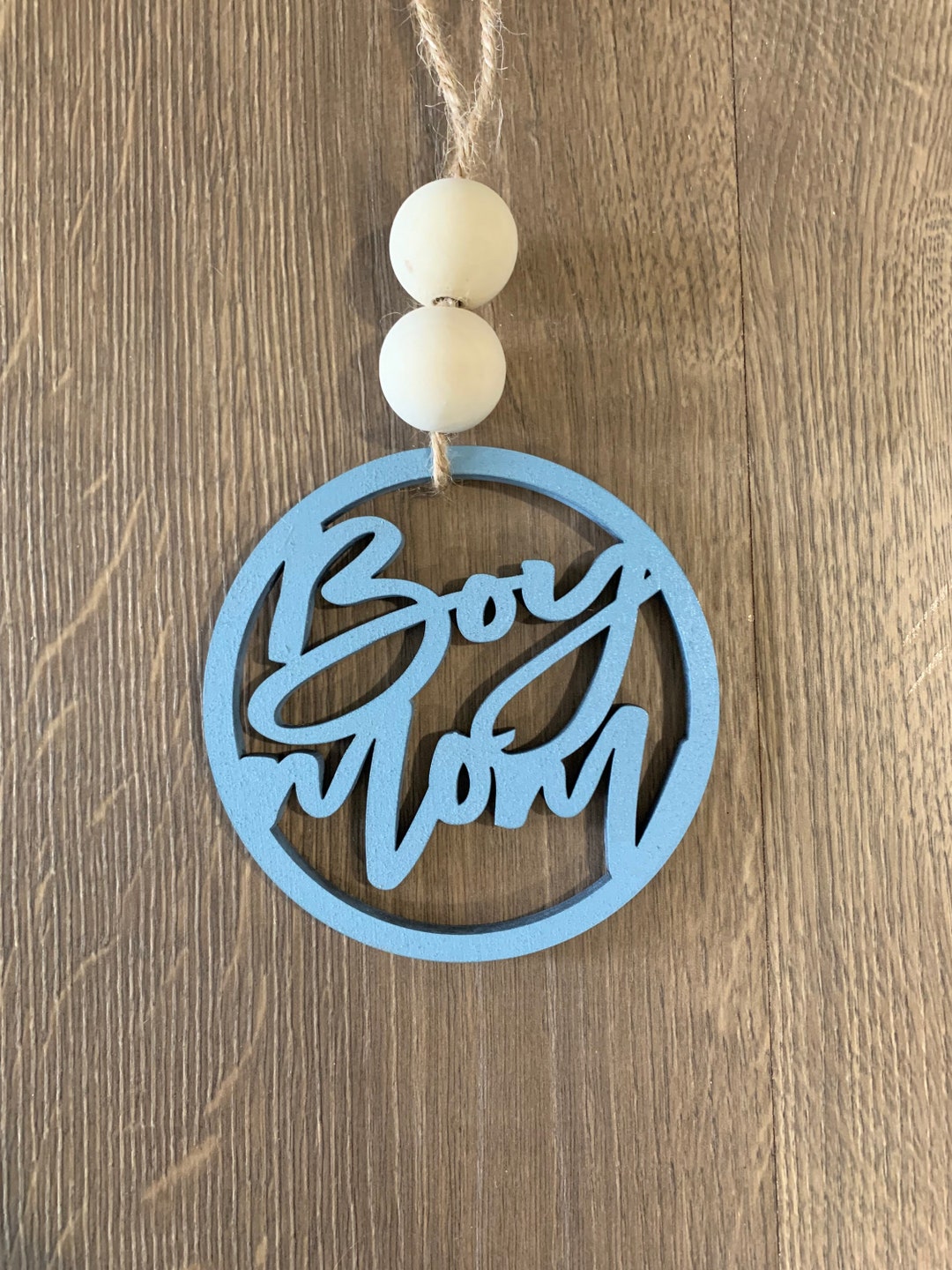 Boy Mom Rear View Car Mirror Charm Mirror Charm Car Charm Personalized Gift Baby Shower Boy Mom ...