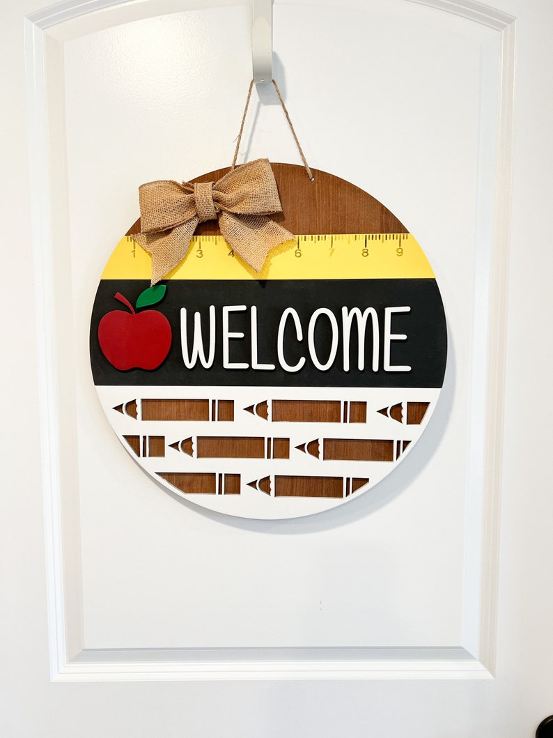 Teacher Sign | Teacher Door Hanger | Wood Decor | Classroom Wall ...