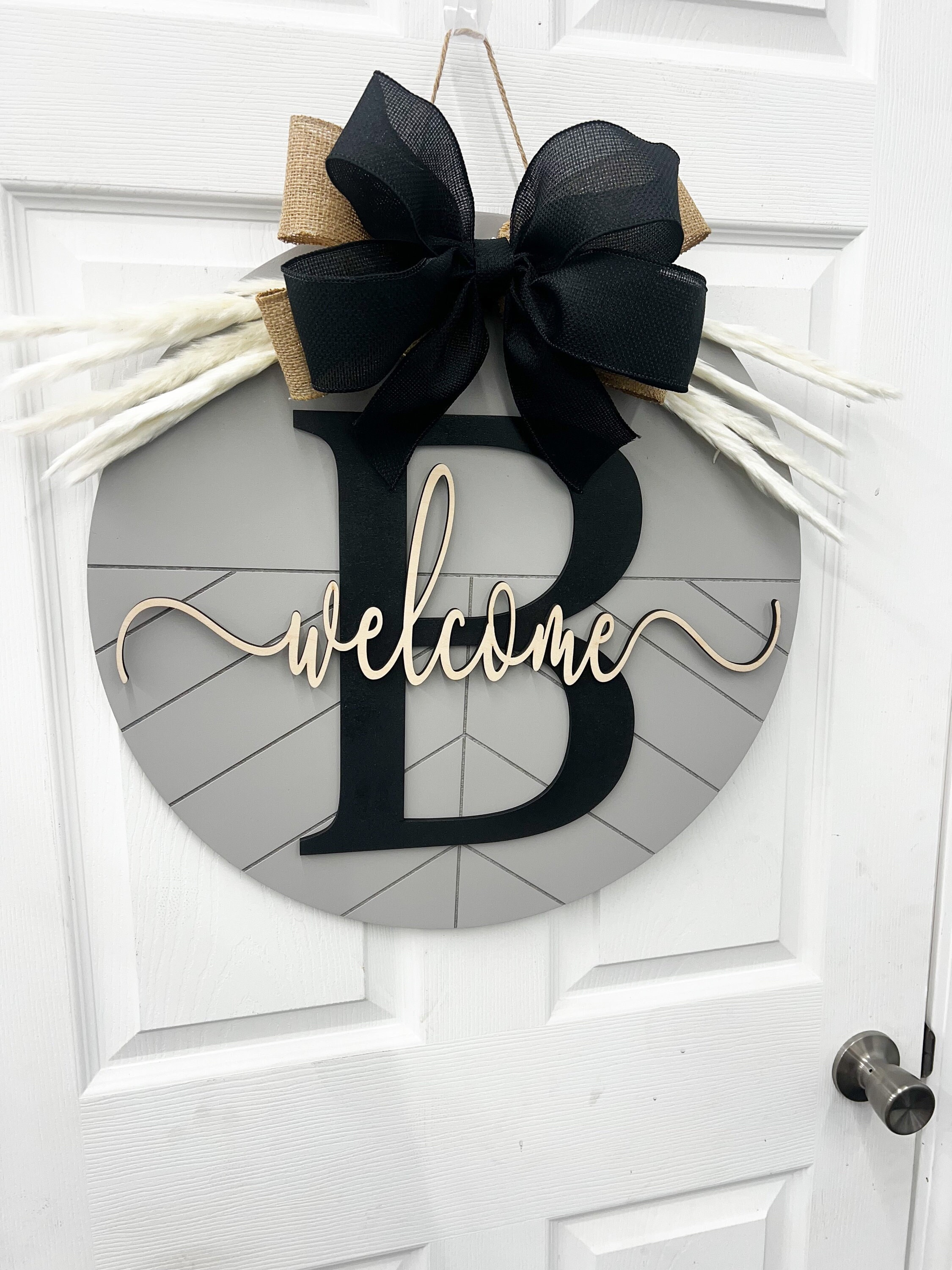 Initial Front Door Wreathnull