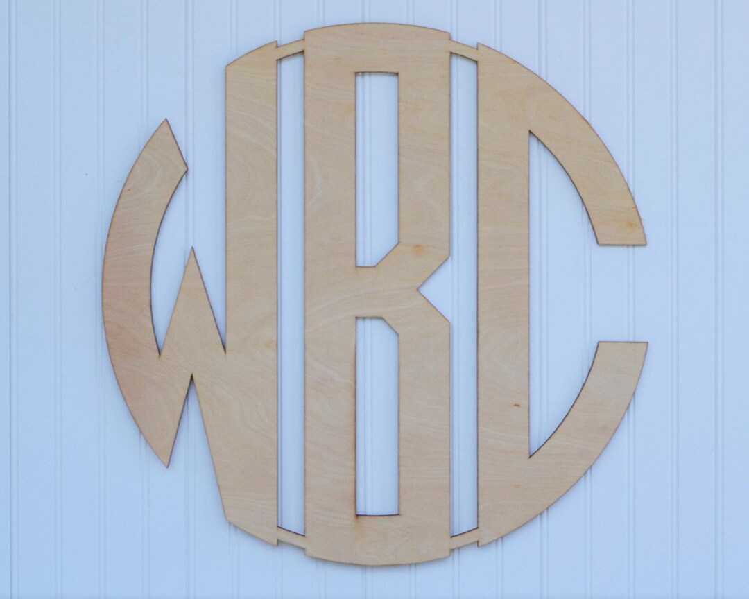 Wooden Monogram Wall Hanging-family Name-personalized-wedding or ...