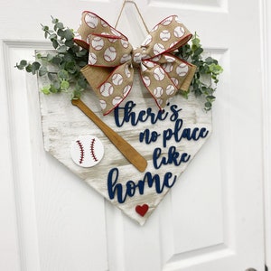 Baseball Front Door Hanger|Sports Wreath |door Wreath|Front door Wreath|Door Hanger| Wreath| sports lover Gift |Door Sign