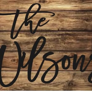 Wooden Name Sign |Wedding Name Sign |Last Name Sign | Wedding photo prop | Wedding reception decor | Wedding Gift |Name Sign |