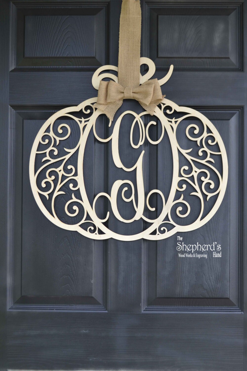 Wooden monogram Family name Wall HangingPersonalized Etsy
