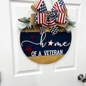 Patriotic wreath| Fourth of July Wreath| Memorial| Front Door Hanger Veteran |American Door wreath |Front door |Holiday Door Hanger | Gift |