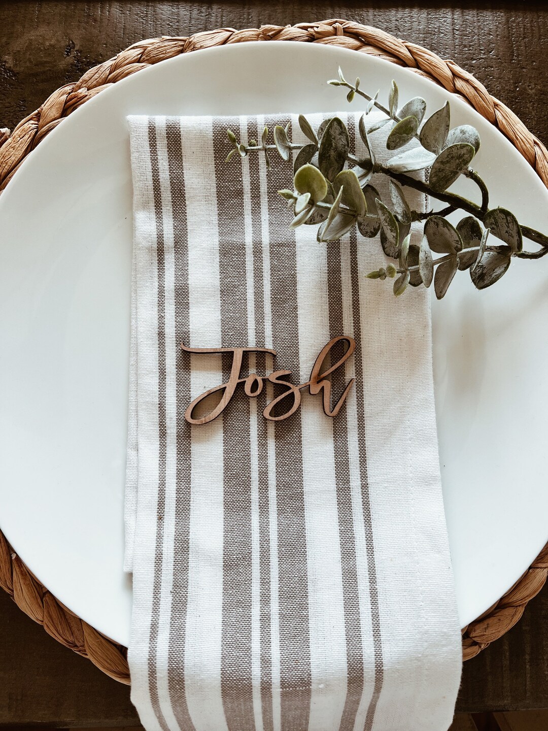 Wedding Wood Name Tagscustom Name Tagstable Decortable Namesparty