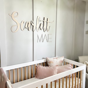 Wooden Name Sign |Baby Shower Gift |Girls Name Sign | Nursery Name Sign | Toddler Sign | Nursery Decor | Boys Name Sign | Above Crib Name