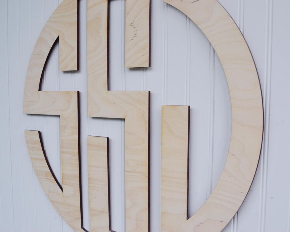 Wooden Monogram Wall Hanging-family Name-personalized-wedding or ...