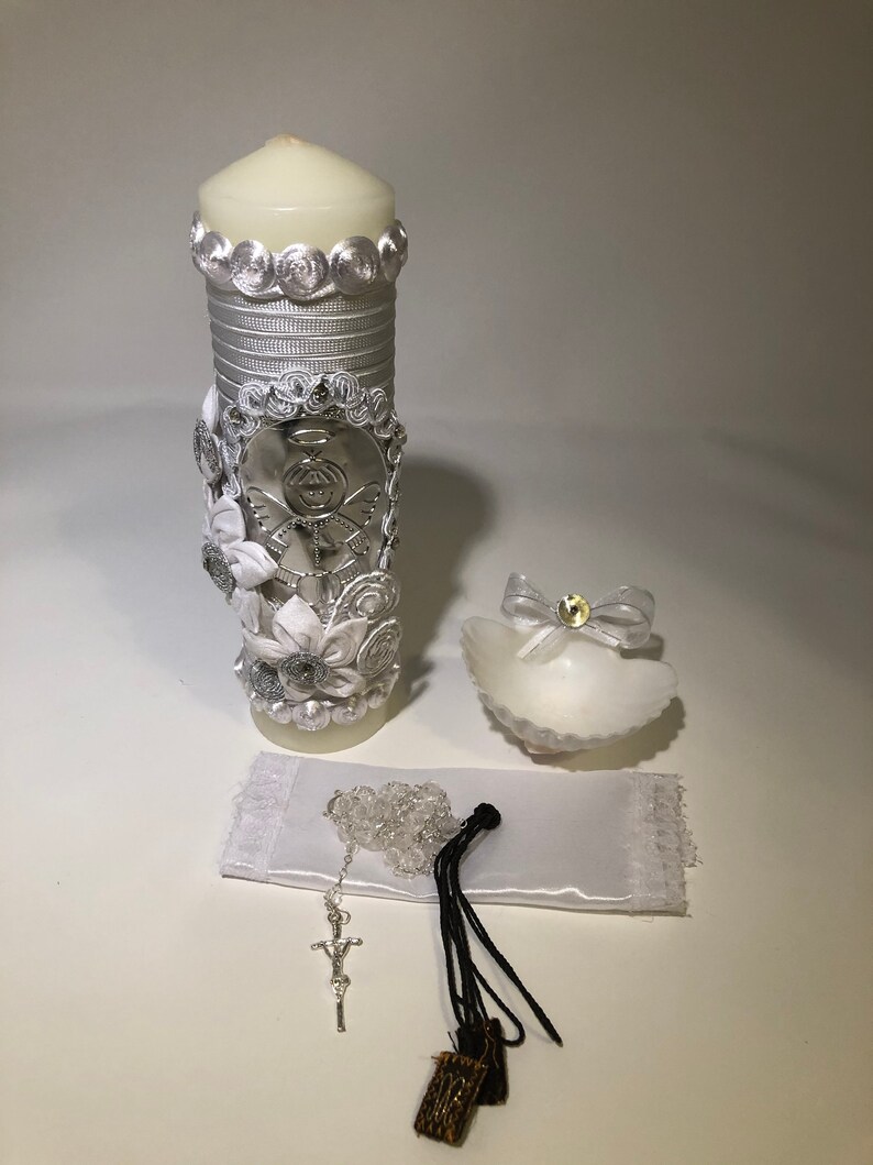 Baptism Candle Set Etsy