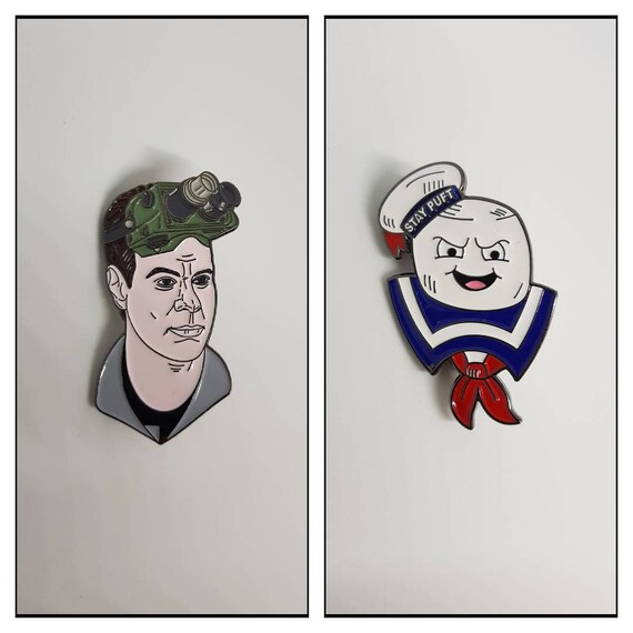 Ghostbusters MEGA FAN enamel pin and cap set.