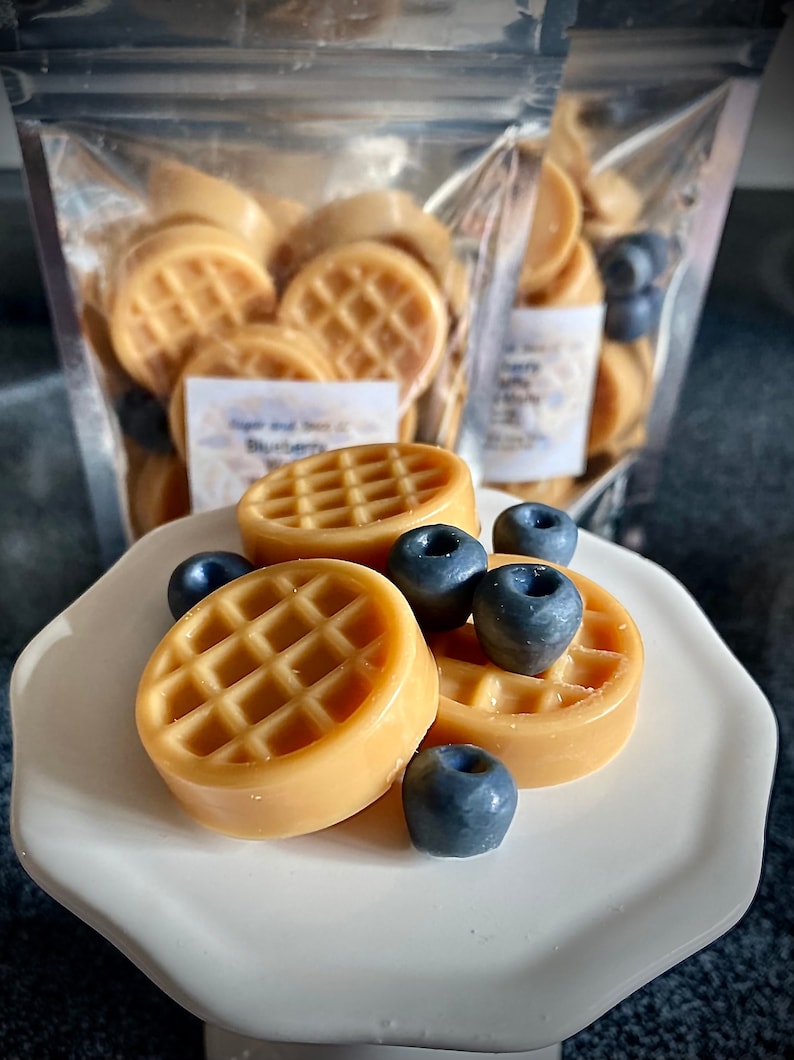 Blueberry and Waffle Wax Melts / Food Like Wax Melts image 10