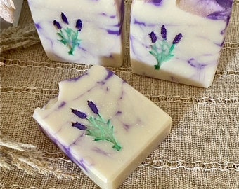 Jabón artesanal de lavanda francesa