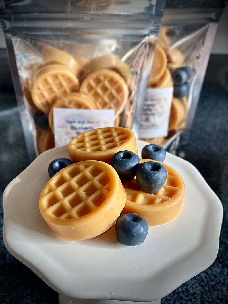 Blueberry and Waffle Wax Melts / Food Like Wax Melts image 8