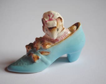 Beswick Beatrix Potter Collectable, Mouse Old Woman Who Lives in a Shoe Figurine
