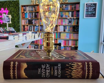 Upcycled The Divine Comedy Book Lamp