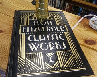 Upcycled The Great Gatsby Book Lamp