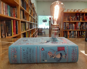 Alice in Wonderland Book Lamp