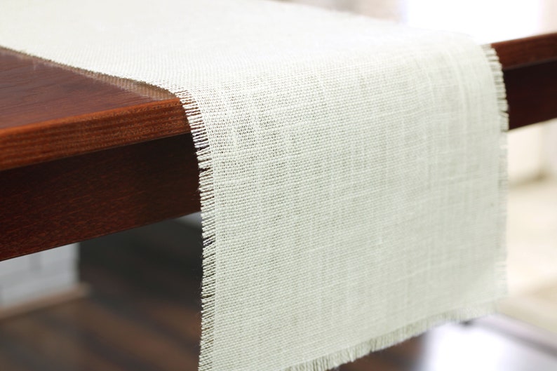 Table Runner Burlap Table Runner off White Burlap Burlap Etsy