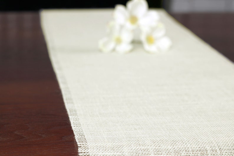 Table Runner Burlap Table Runner off White Burlap Burlap Etsy