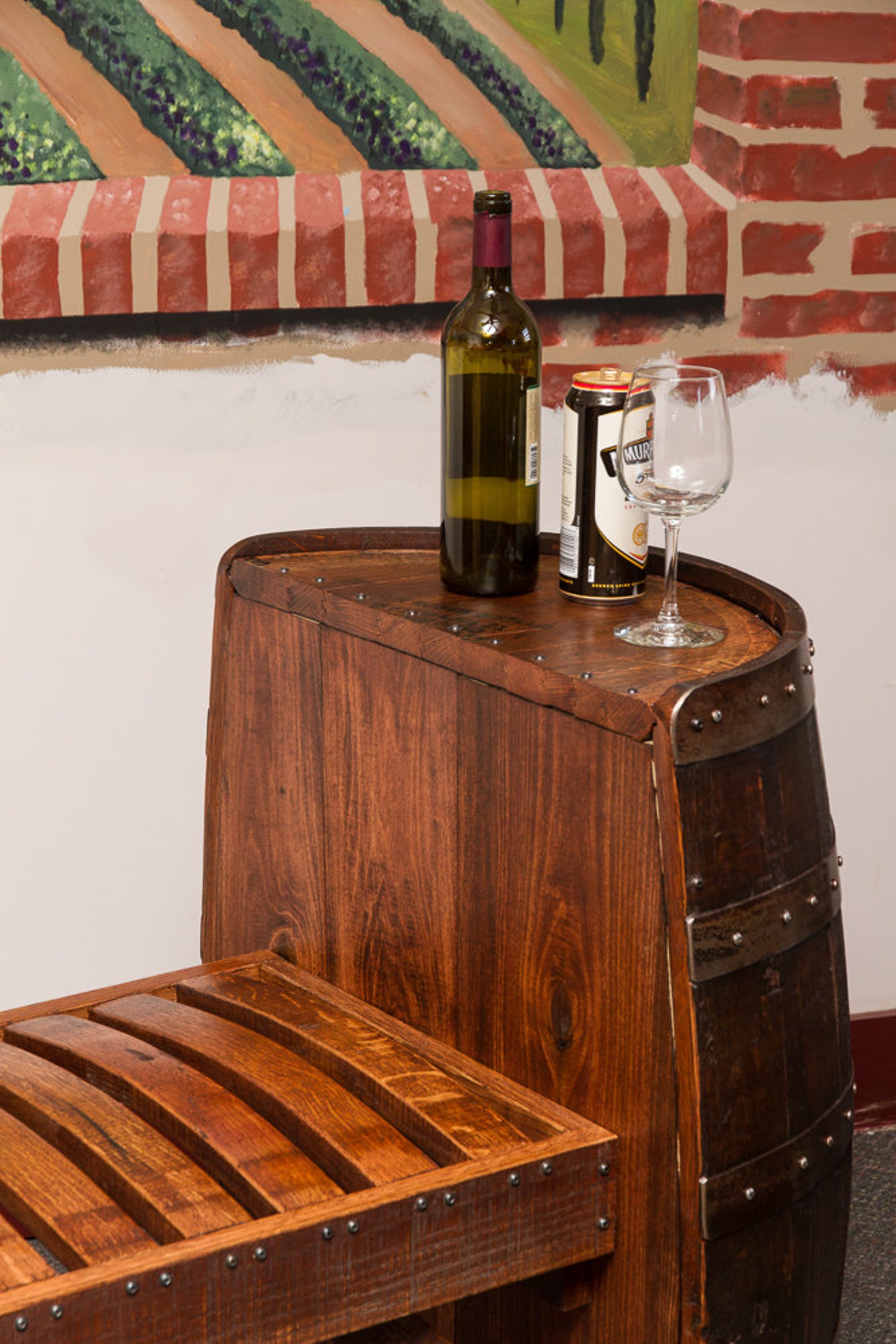 1080 Sonoma Wine Barrel Bench Etsy