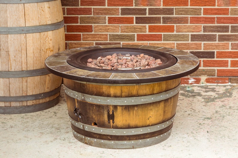 1121 Wine Barrel Fire Pit | Etsy