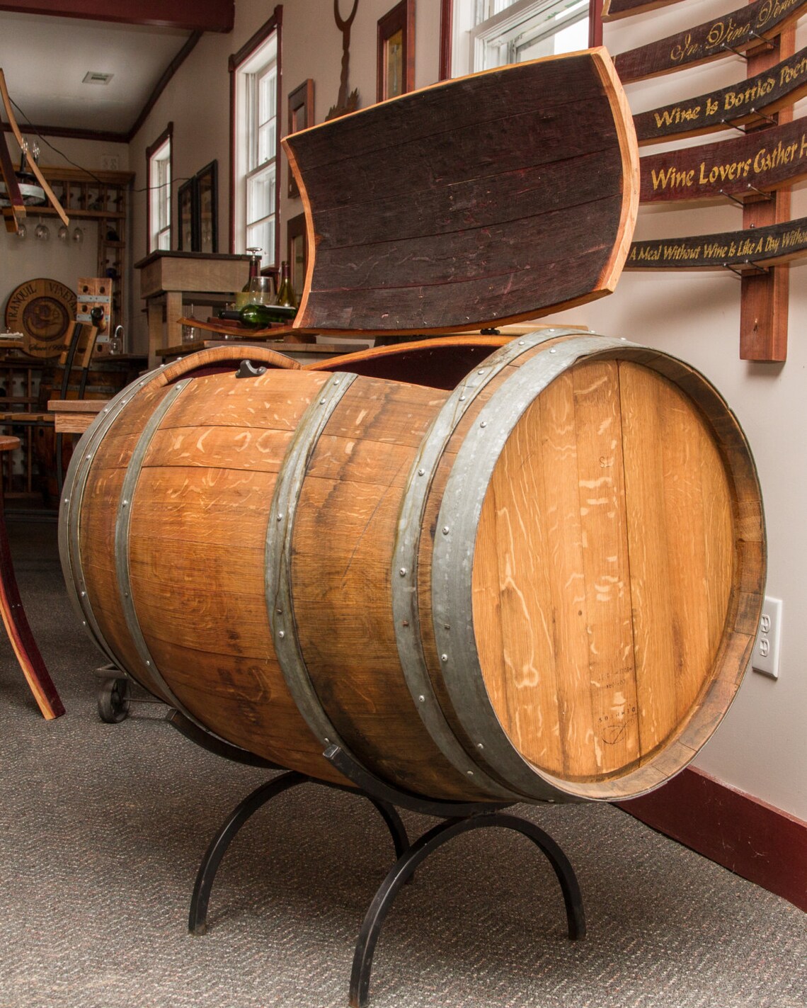 1018 Wine Barrel Ice Chest Etsy