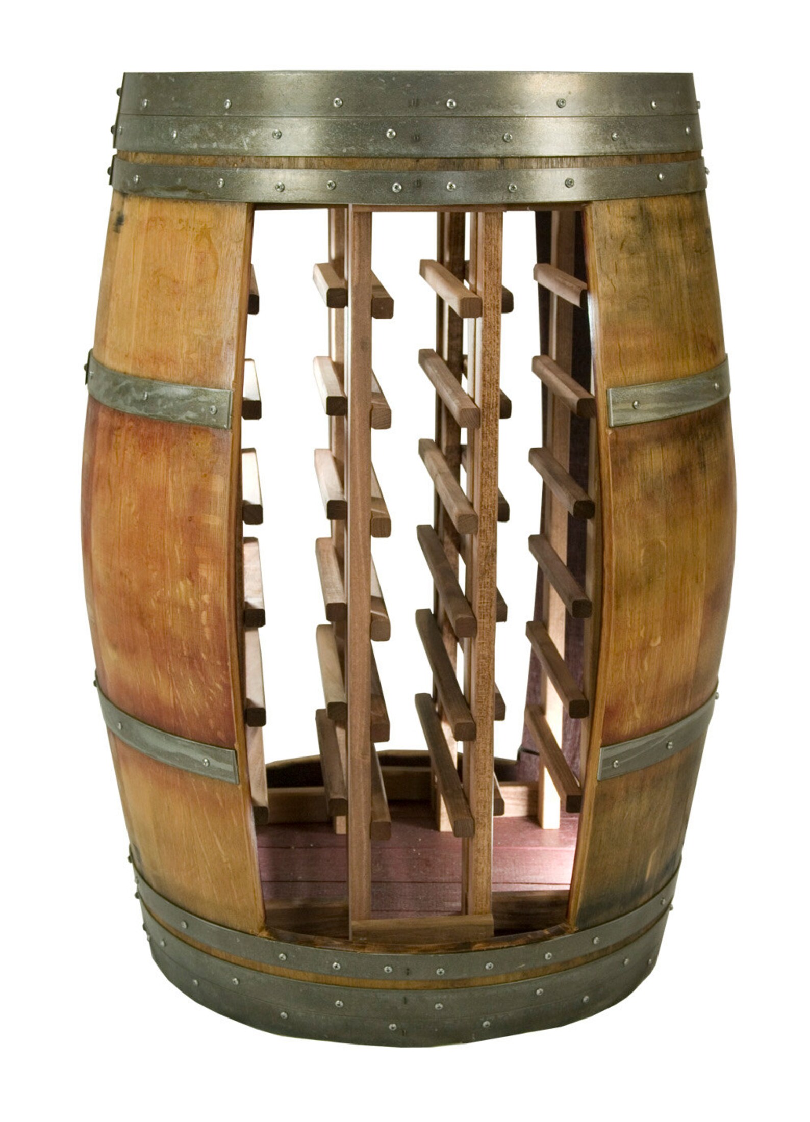 1013 Whole Barrel Wine Rack Holds 28 Bottles Etsy