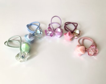 Star Hair Tie, Charm Ponytail Holder