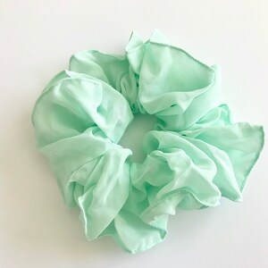 Large Scrunchies, Pastel Scrunchy, Holiday Scrunchies, Womens Scrunchies mint