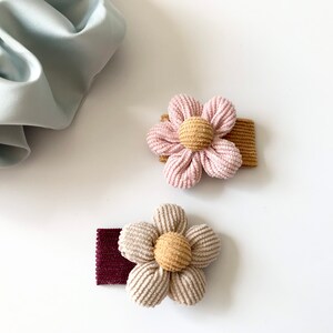 Flower Snap Hair Clips,Fabric Flower Hair Clip,Toddler Hair Clips