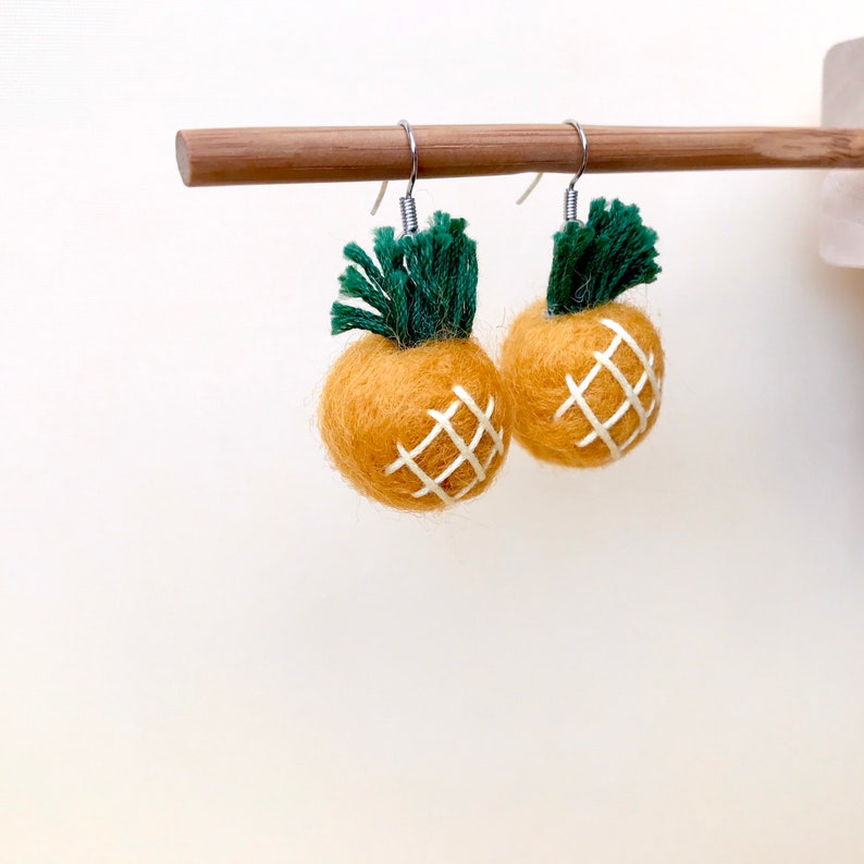 botanical earrings Pineapple earrings,fruit earrings,tropical earrings thanksgiving earring vacation earrings harvest earring