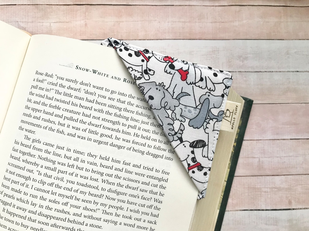 Dogs Bookmark, Corner Bookmark, Puppy Bookmark, Book Corner, Dog Lover ...