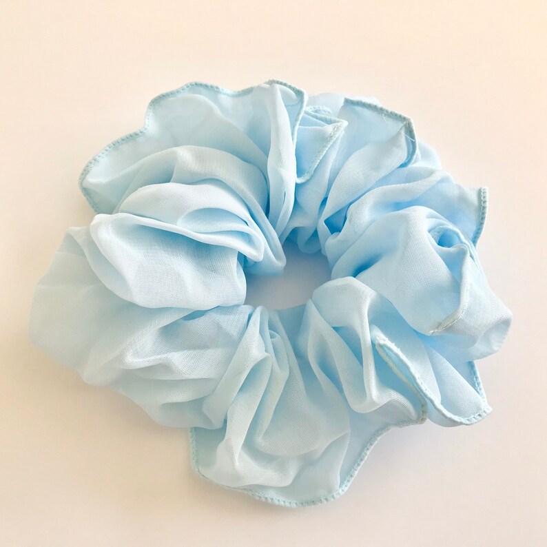 Large Scrunchies, Pastel Scrunchy, Holiday Scrunchies, Womens Scrunchies baby blue