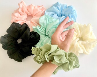 Large Scrunchies, Pastel Scrunchy, Holiday Scrunchies, Women’s Scrunchies