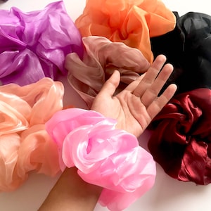 Jumbo Scrunchies, Extra Large Scrunchy, Giant Scrunchies,Oversized Scrunchies, Giant Fluffy Scrunchies,XXL Scrunchies